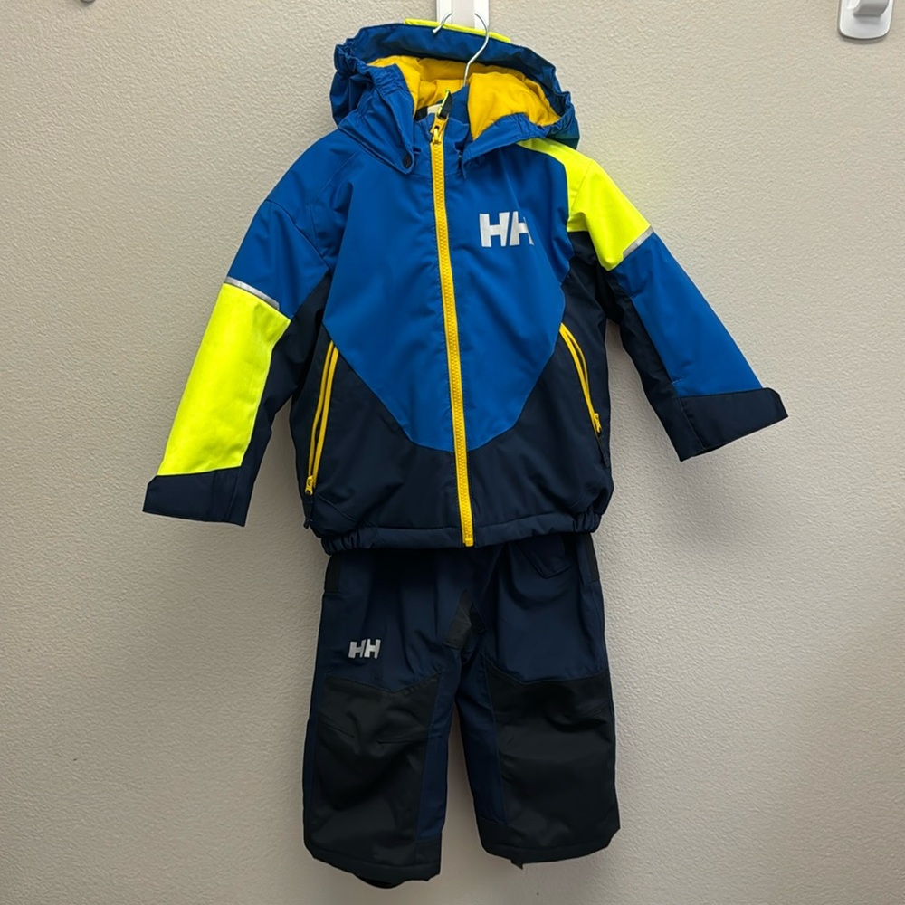 Helly Hansen Insulated Snow Bib and Jacket - Toddler Size 2